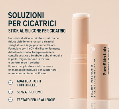 PureSkin Lab - Stick in silicone per la risoluzione delle cicatrici